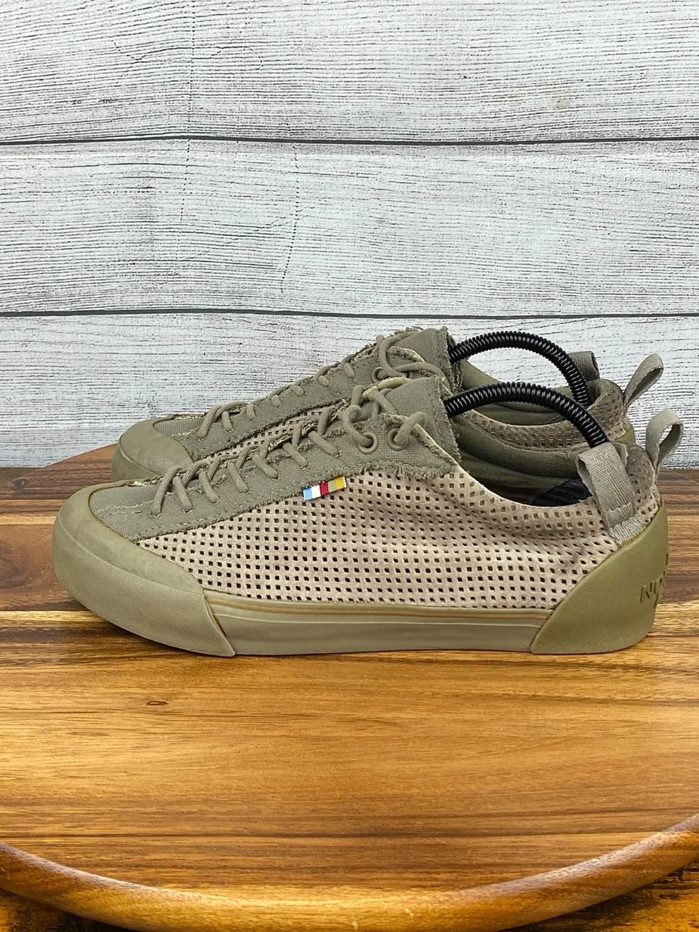 The North Face Clyffe Trainers Olive Green Khaki Mesh Shoe Mens Sneaker Size 8.5